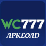 Logo featuring WC777 and APKLOAD
